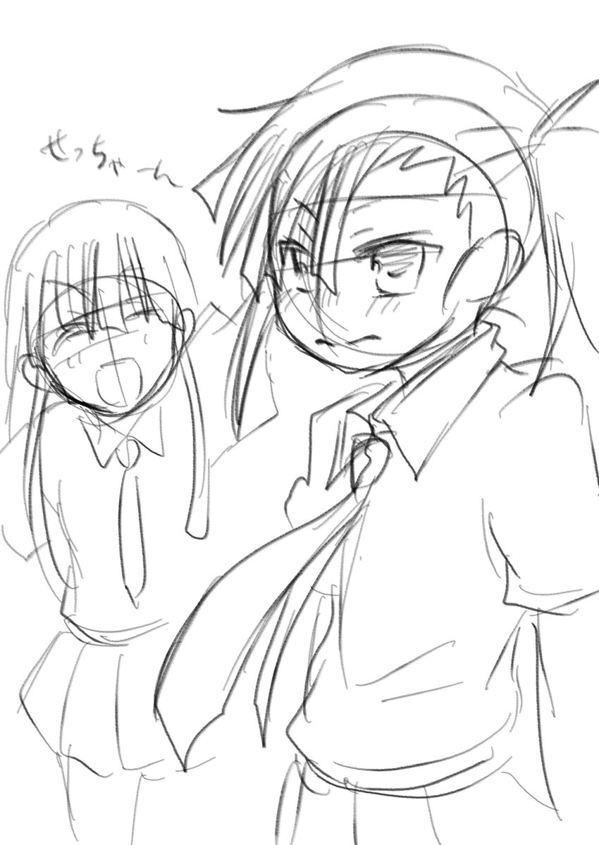 鉛筆の質感が凄い感じるペン…とても良き、サラサラ描きやすくて楽しかった
三枚目は下書きをちゃんと直したやつ
※他ジャンル、みつおば 