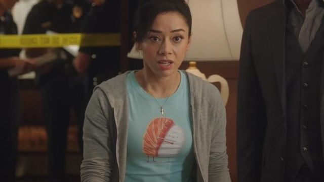 AndMooreDesign's tweet image. The costume department always gives @Aimee_Garcia the COOLEST shirts and I want to buy them all