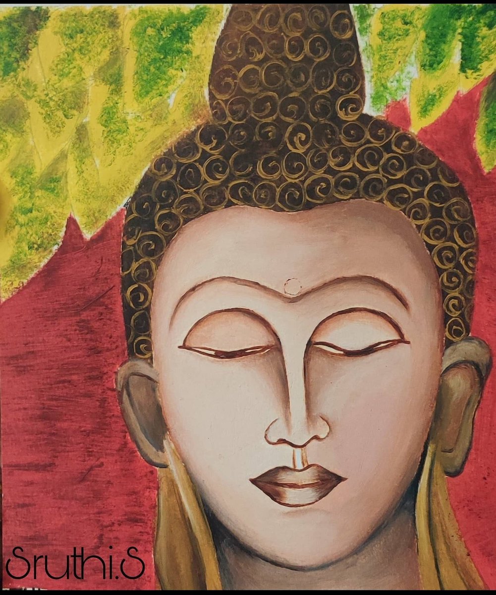 sruthisiva3's tweet photo. Oil painting of Lord Buddha
#oilpainting #Buddha #canvas #painting #artwork #artoftheday #ArtistOnTwitter https://t.co/yXJz0fAEWf