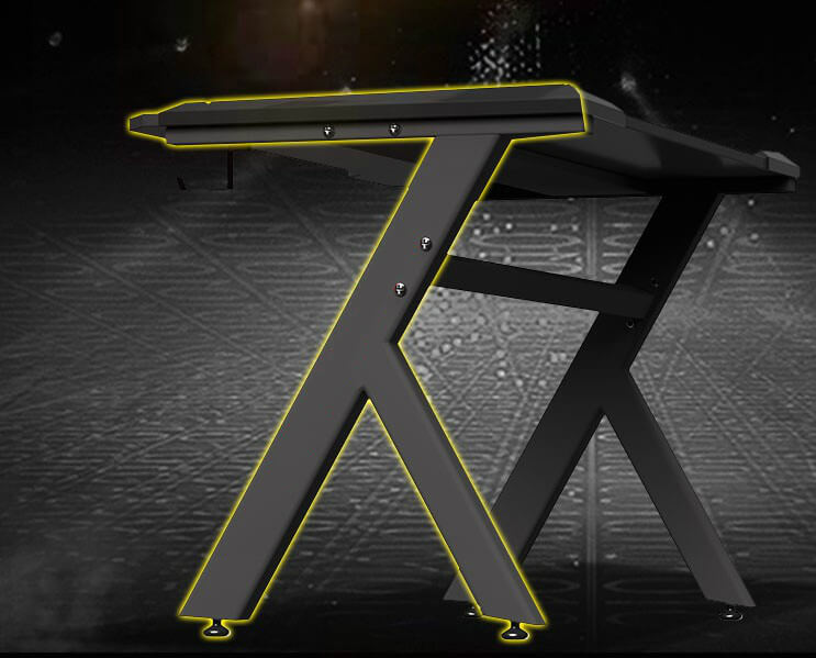 kidsoccupied's tweet photo. RGB gaming desk for sale, width 0.8/1.0/1.2/1.4m, multiple LED lighting modes, starting at $120 only with free international shipping. https://t.co/jT5UPbPcI5 https://t.co/YZbejoYiMC