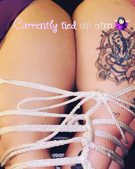 Tied up with my breast friend.💋😂 #bdsmcommunity #bondage #shibarilove #ropebunny #kink #fetish #ddlg<a href="/tag/bdsmcommunity"class="tags">#bdsmcommunity</a><a href="/tag/bdsm"class="tags"><span>#bdsm</span></a><a href="/tag/tattoo"class="tags"><span>#tattoo</span></a><a href="/tag/fetish"class="tags"><span>#fetish</span></a><a href="/tag/bondage"class="tags"><span>#bondage</span></a><a href="/tag/kink"class="tags"><span>#kink</span></a><a href="/tag/nsfw"class="tags"><span>#nsfw</span></a><a href="/tag/shibari"class="tags"><span>#shibari</span></a>