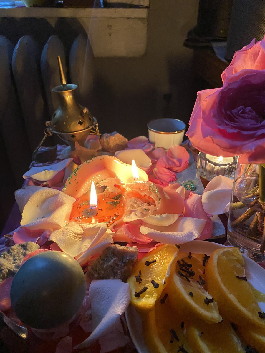 Another thing I notice was the candle actually ended up splitting in half. Which in normal cases is weird thing to happen in workings but I put love uncrossing on the candle. So in a sense it feels like roads were cleared. The whole burning process reminded me of birth.