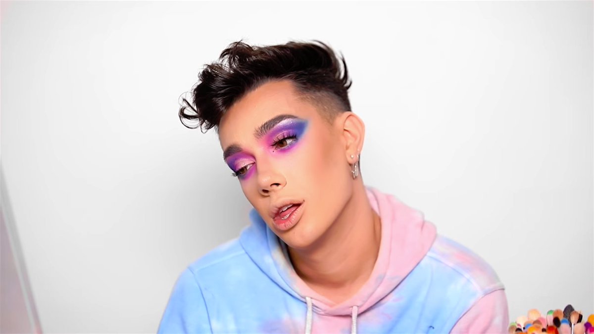 Holy shit, James Charles drunk makeup tutorial is a MOOD. 