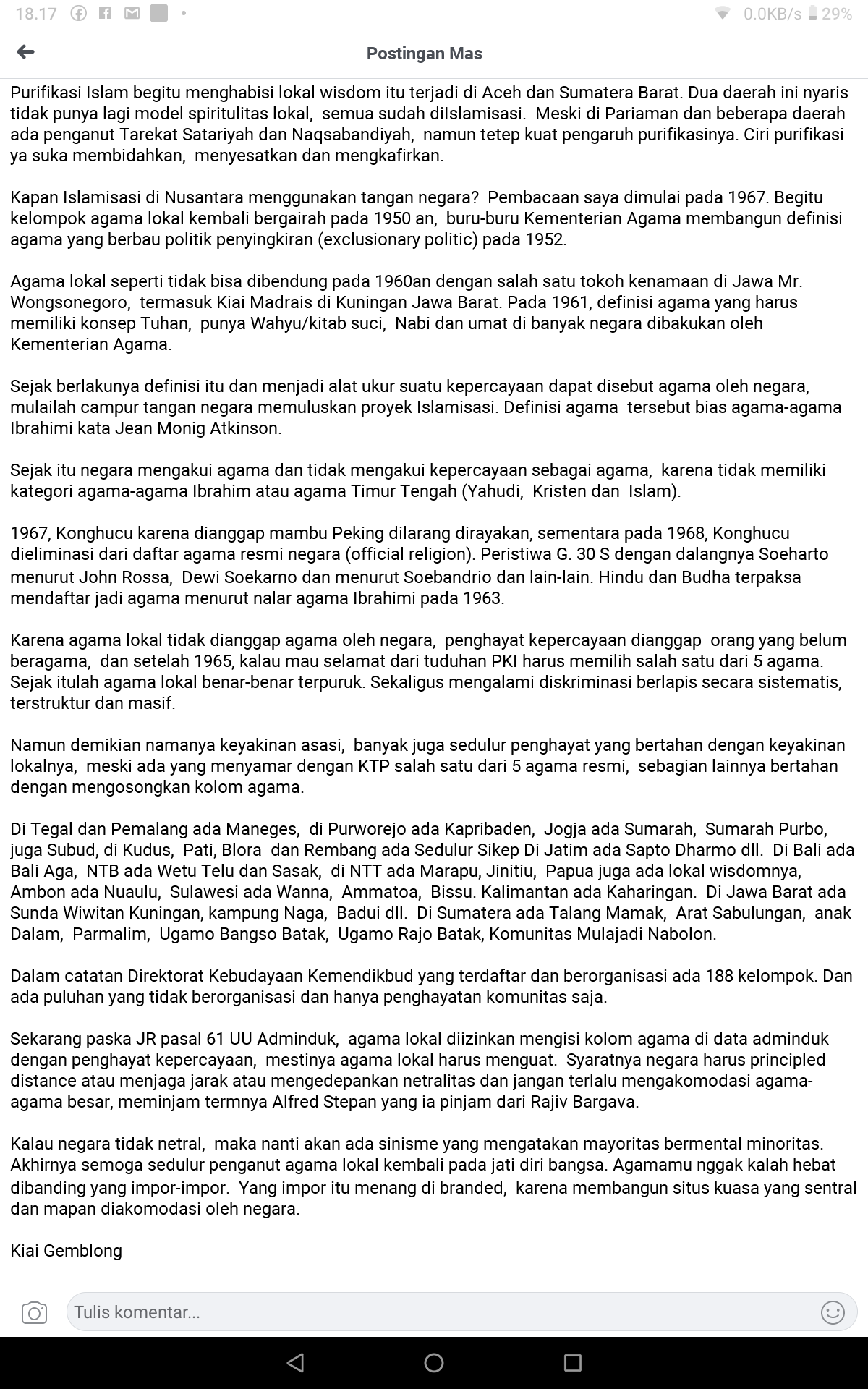 Agama Kepercayaan Adat Nusantara Gbmylkskvxywq On Twitter Penghayatkepercayaan Kolomagama Ktp Islamktp Indonesiamayoritasislam Gerakannasionalbudwyanusantara Bangkitagamanusantara Tolakmayoritasasiagama Tolakpenjajahanbudaya Https T Co