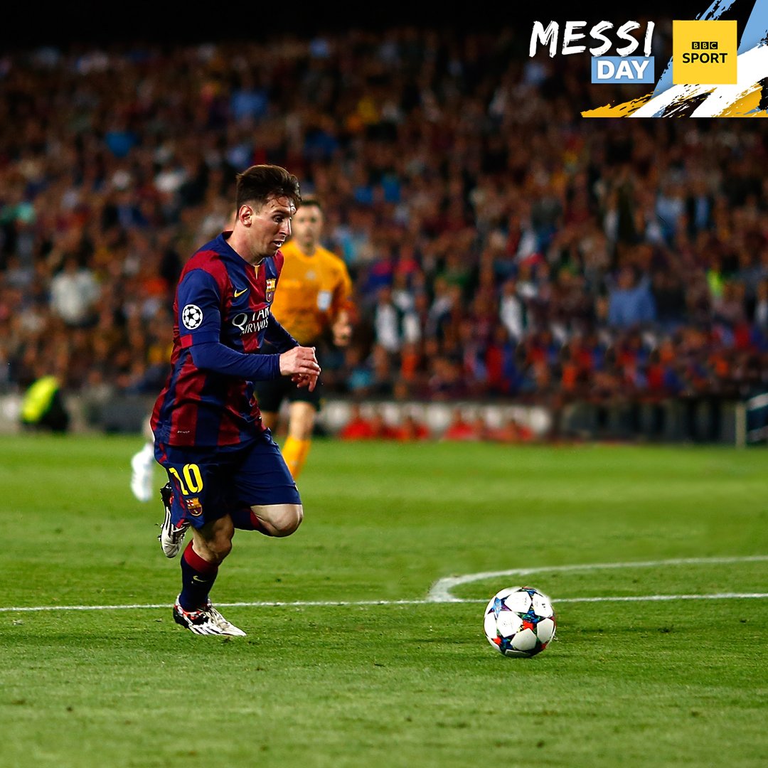 📸 CHALLENGE TIME! 📸 Remember when Lionel Messi bamboozled Jerome Boateng in the #UCL semi-finals? Time to get imaginative! Here's the original and your canvas... let's see your editing skills. We'll share our favourites. 😃 Use #BBCMessiDay.