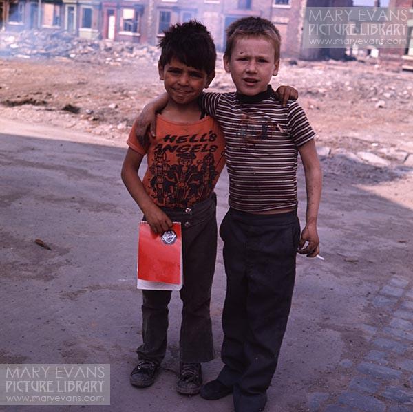 No one is born racist. .Middlesbrough, 1970s.Photo Robin Dale