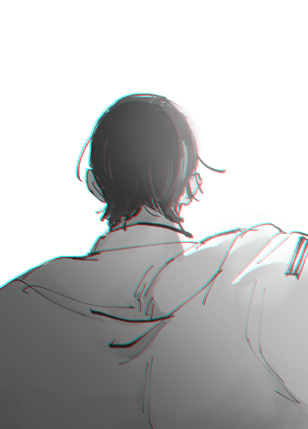 うなじ 本誌もたりのイラスト