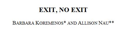 Here is where things get really interesting.While the ACT of treaty/IO exit is rare, it turns out that many (most?) treaties/IOs have provisions that allow for exit, as discussed by Barb Koremenos & Allison Nau https://scholarship.law.duke.edu/cgi/viewcontent.cgi?article=1033&context=djcil