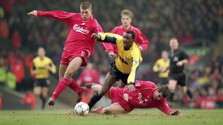 “He’s in the top three midfielders in the world, maybe the best right now. I heard what Alex Ferguson said about him being better than me. He’s probably right. Gerrard is England’s best player and he single-handedly got Liverpool into the Champions League.- Patrick Vieira