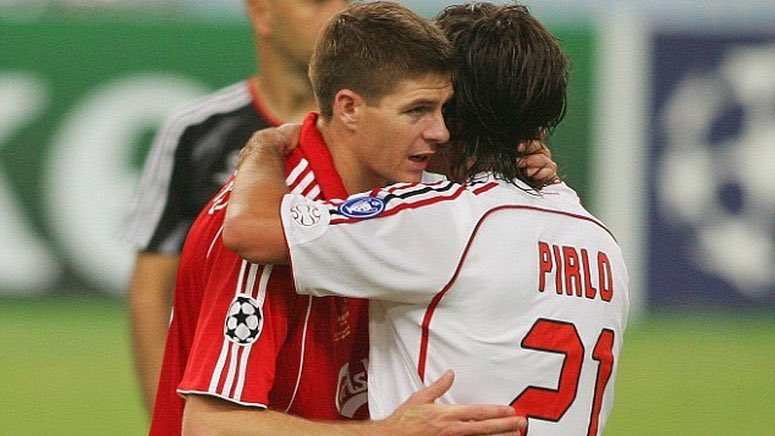 “While at Milan he Ancelotti came to me and said, ‘I want to sign Steven Gerrard to play next to you in midfield’ – Without any hesitation I told him, ‘Do it – go and sign him.’ He was probably the most complete midfield player in Europe, I wanted to partner him.- Andrea Pirlo