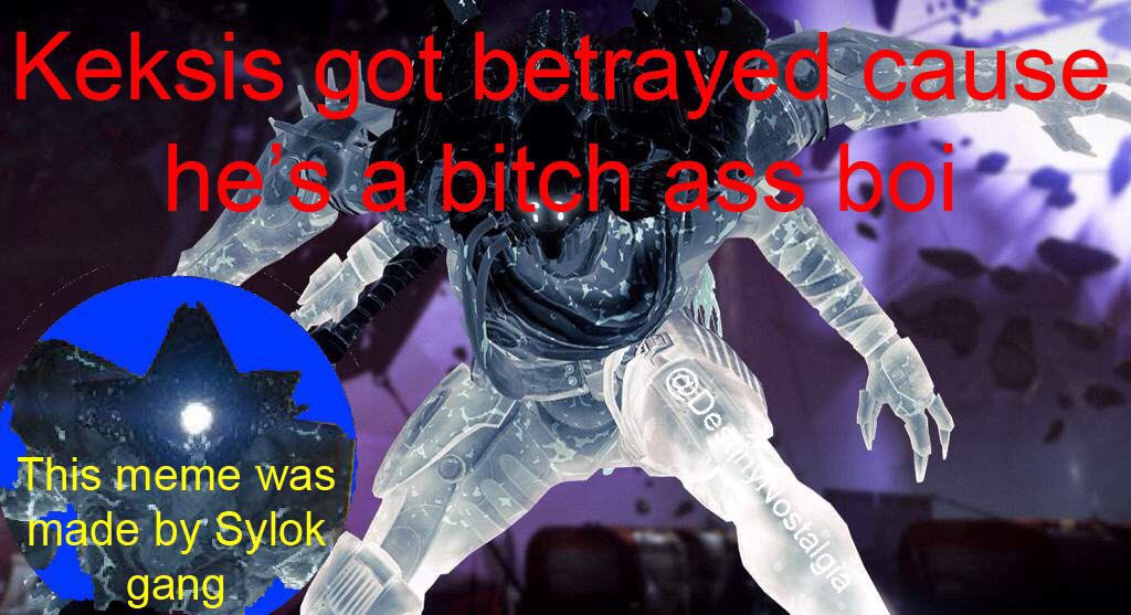 DestinyNostalgi's tweet image. The Sylok fandom is dying. Retweet if you are a true Defiler. #Destiny