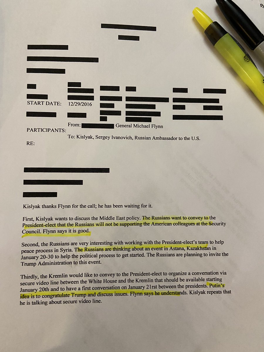  #FLYNN Compare FBI summary 12/29/2016 call between Russian Ambassador Kislyak and GEN Flynn with six page declassified transcript obtained  @CBSNews