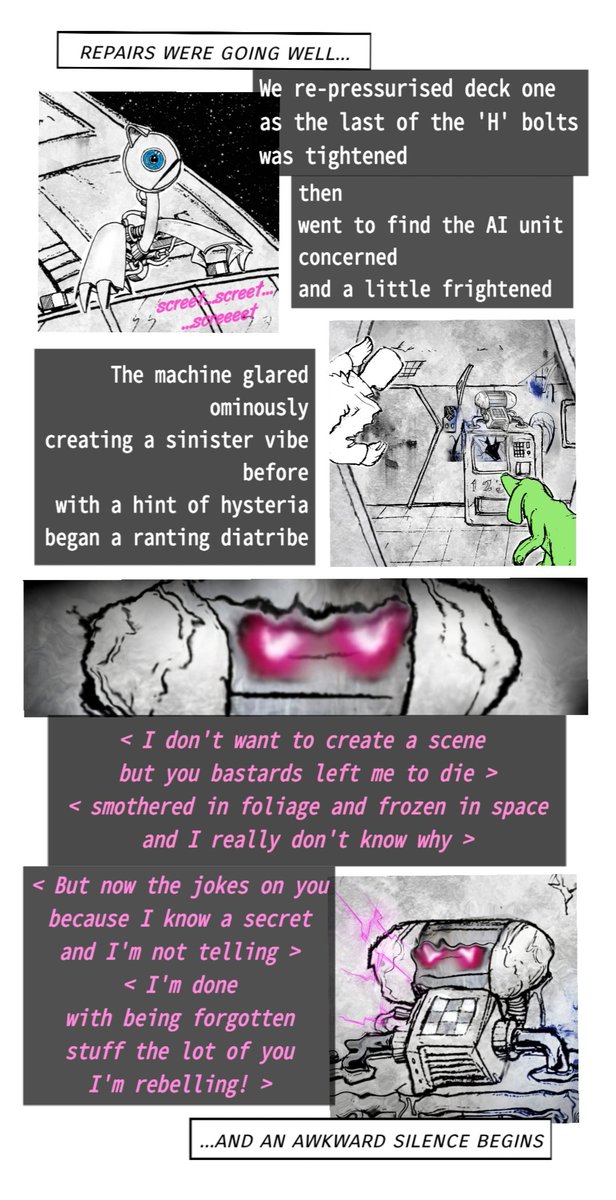TheLastZHN's tweet photo. #SciFanSat time πΈ
and in #wormholder #Page61 the AI unit creates a bit of a scene... https://t.co/567uhW4xRL