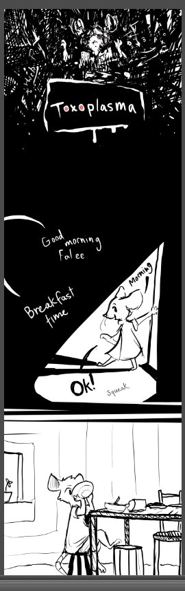 New slugworks comic! A young mouse girl becomes infected with Toxoplasma. This is her spiraling journey into darkness. (Mature content in later pages.)

Drawn by co-owner, <a href="/NaviWaviArt/">Navi Wavi</a>. There are more pages! Like and share! Tells us what you think. 

#comic #furry #mouse