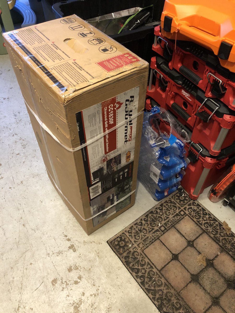 nick_mula's tweet photo. The best kind of Friday, come home to a new BBQ on the front porch. https://t.co/l5EcTkAknN