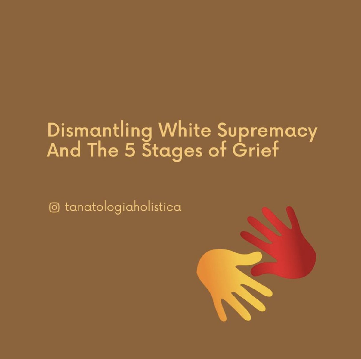 Dismantling white supremacy REQUIRES whiteness to better manage your grief when you finally realize that you’ve been complicit in maintaining the status quo which is RACISMKnowledge is power and your ignorance is no longer an excuse for causing harm
