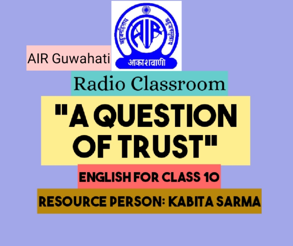 air_guwahati's tweet photo. #RadioClassroom @air_guwahati English for #Class10 A Question of Trust. #ResourcePerson: Kabita Sarma
#YouTubeLink:
https://t.co/ulwELkyrQ0 https://t.co/OA5y5hCzC6