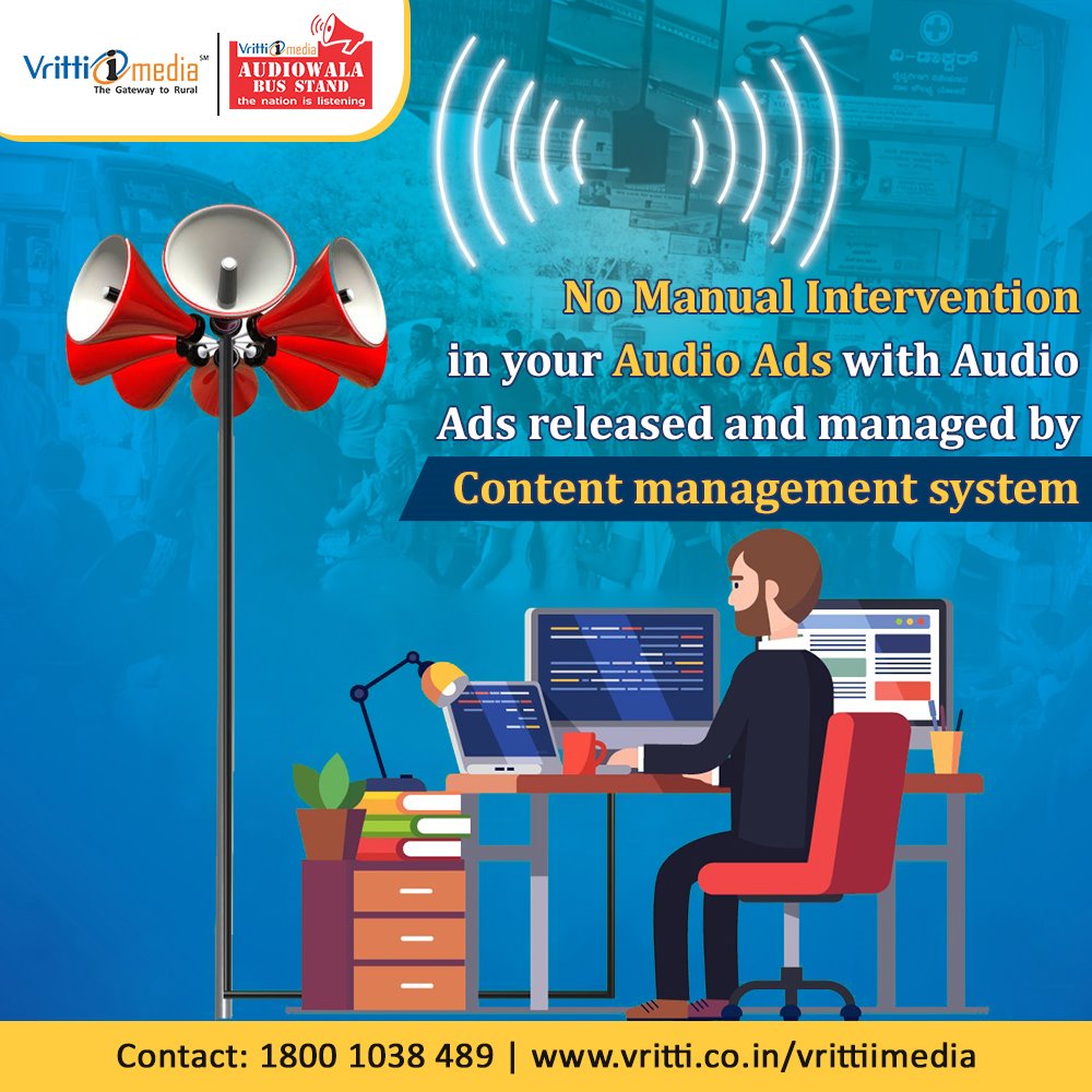 Vritti_iMedia's tweet photo. With Audiowala Bus Stand, the content of jingles that are played is completely IT Driven Content.
https://t.co/41hE7GW55p
#VrittiiMedia #ITDrivenContent #AudiowalaBusStand #AudioAdvertisements #RuralMarketing #Outdooradvertising #Transitmedia https://t.co/ws02wV1bWo