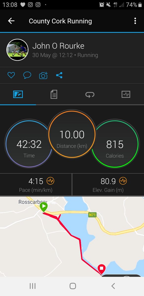 My 10 K complete. Some day for it. If you can please support <a href="/CorkClub4Pieta/">CorkClubTogether4Pieta</a>. Such a great cause. Link in my bio or on the <a href="/CorkClub4Pieta/">CorkClubTogether4Pieta</a> page. <a href="/OfficialCorkGAA/">Cork GAA</a> <a href="/CarberyRangers/">Carbery Rangers GAA</a>