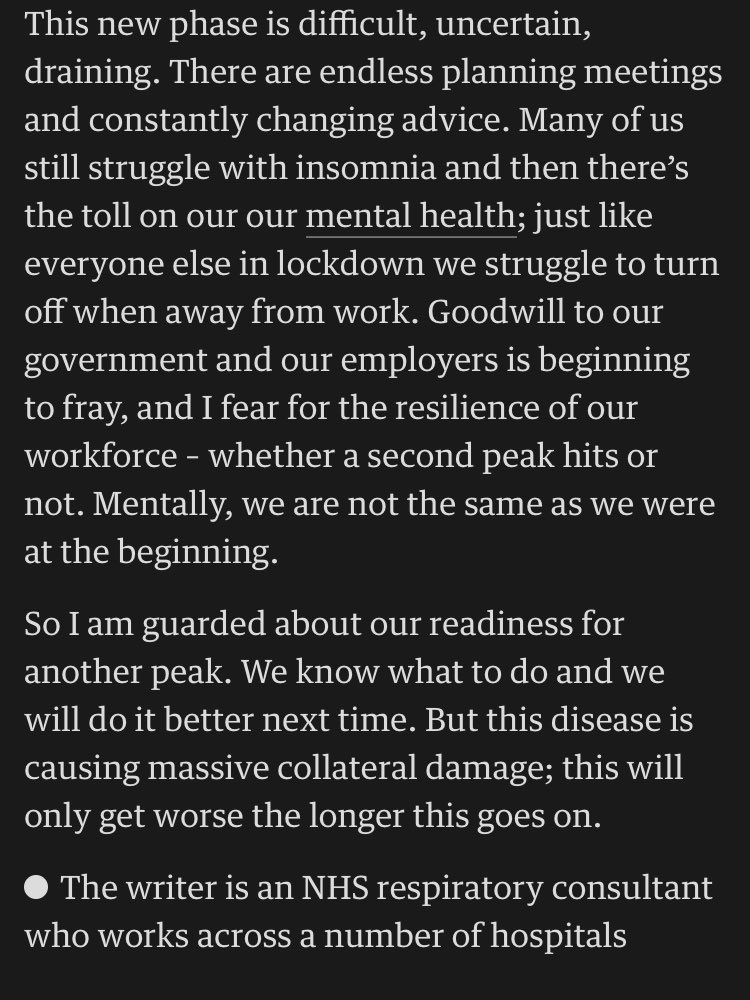 This article perfectly describes so much of what we have been going through. The last two paragraphs especially resonate. Thank you to <a href="/guardian/">The Guardian</a> <a href="/GdnHealthcare/">Guardian Healthcare</a> for sharing this story. 
#Covid19UK #NHSCovidHeroes #RespIsBest 

theguardian.com/society/commen…