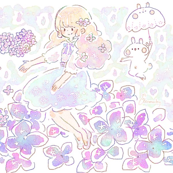 「髪飾り 紫陽花」のTwitter画像/イラスト(古い順)