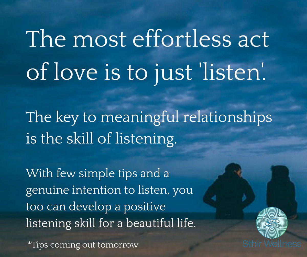 SundriyalShikha's tweet photo. Everybody wants to be heard, but who is willing to listen?
The art of non-judgemental listening eludes many.
In today's day and age, with our attention span shrinking down by the second, it is crucial that we have constructive and genuine conversations.
https://t.co/dbwsAVISpI https://t.co/L7a3np3JrJ