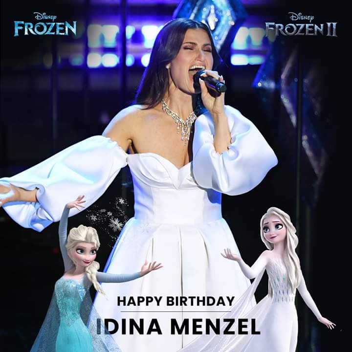 Happy Birthday to Idina Menzel, the voice of Disney\s Frozen\s Elsa!  