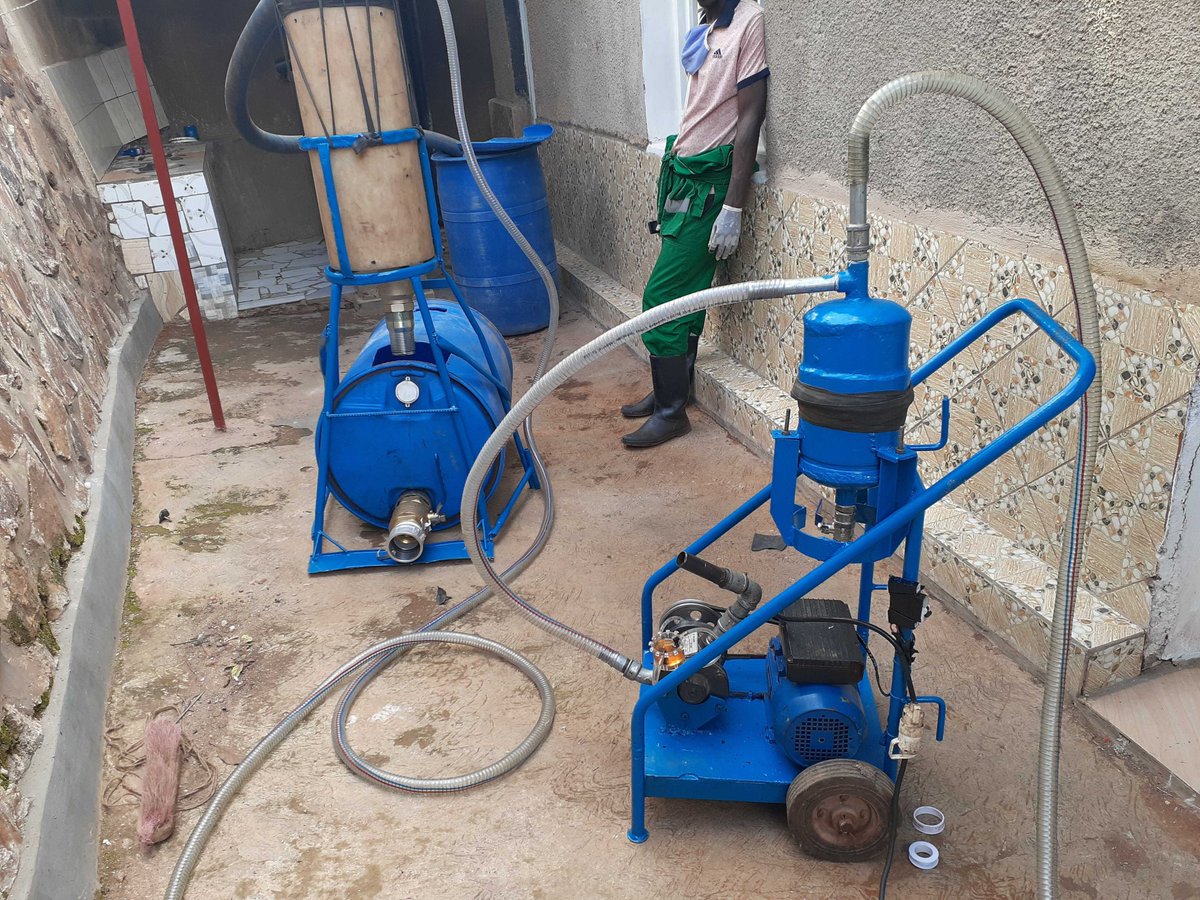 PitVidura's tweet photo. The DoVac is a technology we developed to empower vacuum trucks to pump waste across more than 100 meters. We've made a lot of progress on the Dovac, and everyday we're getting closer to serving all households in Kigali especially those that are hard to reach.#SaniTech #PitVidura https://t.co/pQHNyGDrS6