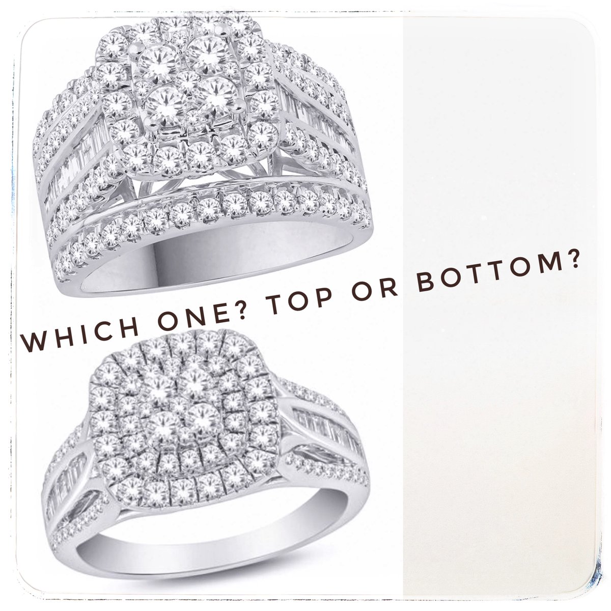 fishersjeweller's tweet photo. Asking for a friend. Please help him make the right choice. #bigdecision #bigstep #whataguy #luckygirl #proposalcoming #wymm #weddingbells #romanceisalive https://t.co/4VlvgEFm8Y