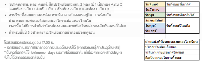 tokimemo_days's tweet photo. 📌เนื่องจากคอมมูมี event ค่อนข้างถี่ แนะนำให้ติดตามดูที่ : https://t.co/qD9Bxw5crW

📌event วาดเล่นต่าง ๆ : https://t.co/dzDOOWnWpI

📌namelist : https://t.co/X3wZseA4BV

📌ตารางสอนและเกี่ยวกับวิชาเรียน เวรทิ้งขยะ และเวลาปิดประตูร.ร. ไว้สำหรับอ้างอิงตอนเล่น : https://t.co/duI1xCZZEv
