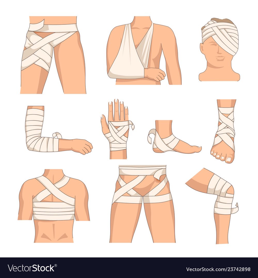  Before helping, ensure your own safety first. Making a barrier between u and the injured (in case of coming in touch with blood) I’m gonna show you the different kinds of vendages: For Protection, To Compress and to Inmobilize. Below here are the two types of bandages
