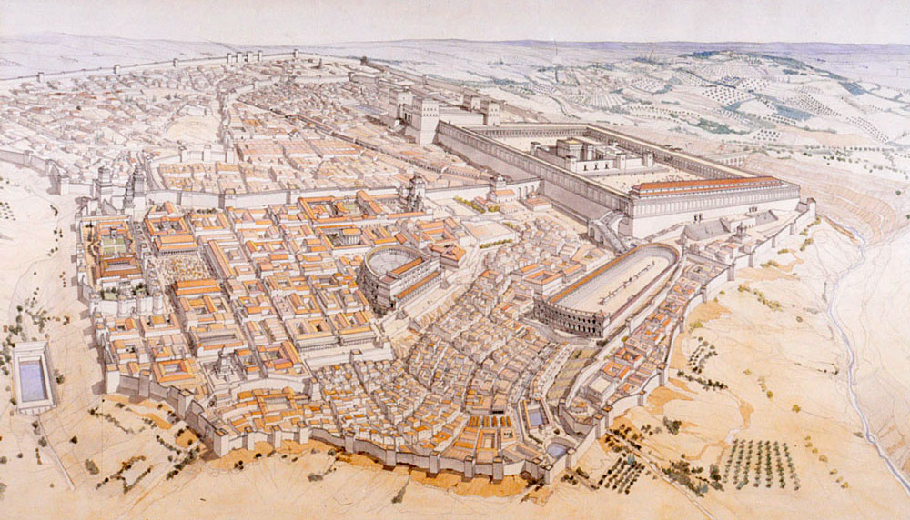 8. Roman Jerusalem (1st century AC)Source:  http://shorturl.at/ekqO1 