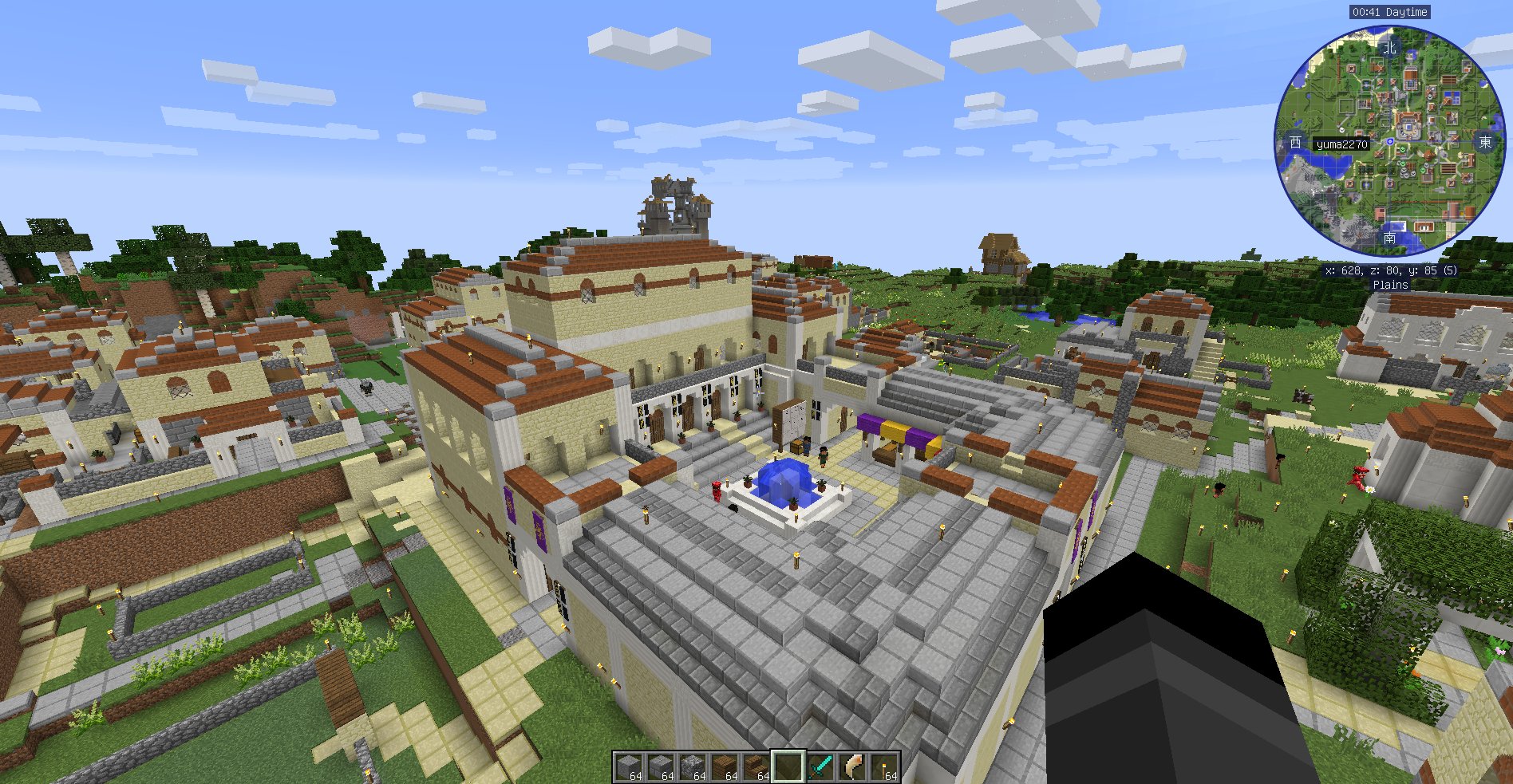 Kesso ここ数日間のマイクラにおいて村modのビザンツ村が完全成長した様子 村人が勝手に建物立てて拡張して呉れれるのはいいんだけど屋根の沸き潰しがされていないので屋根に何かしら沸いてブロック飛んでたりするのがよくない T Co Xba2rytzai