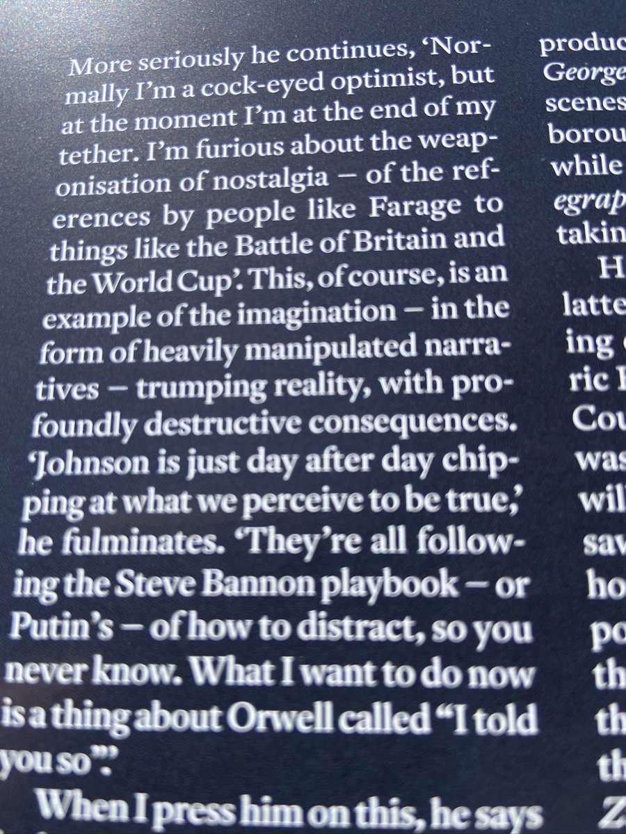 Read this from <a href="/Markgatiss/">Mark Gatiss 💙</a> in <a href="/AvauntMagazine/">Avaunt</a> and could not have put it better myself...