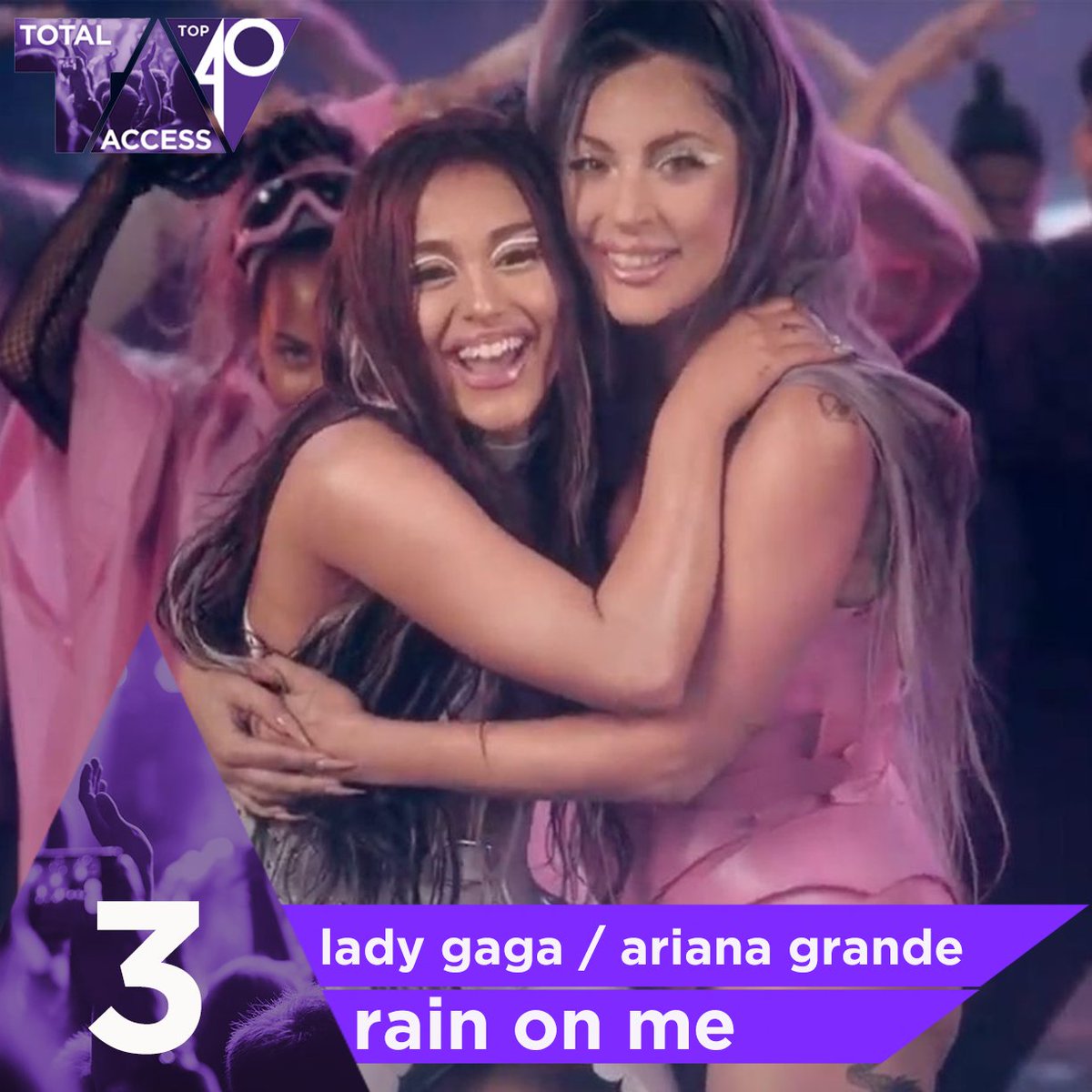 Our HIGHEST new entry today is from <a href="/ladygaga/">Lady Gaga</a> &amp; @ArianaGrande…

#RainOnMe is number 3️⃣ on the #TotalAccessTop40

📻 totalaccessradio.co.uk