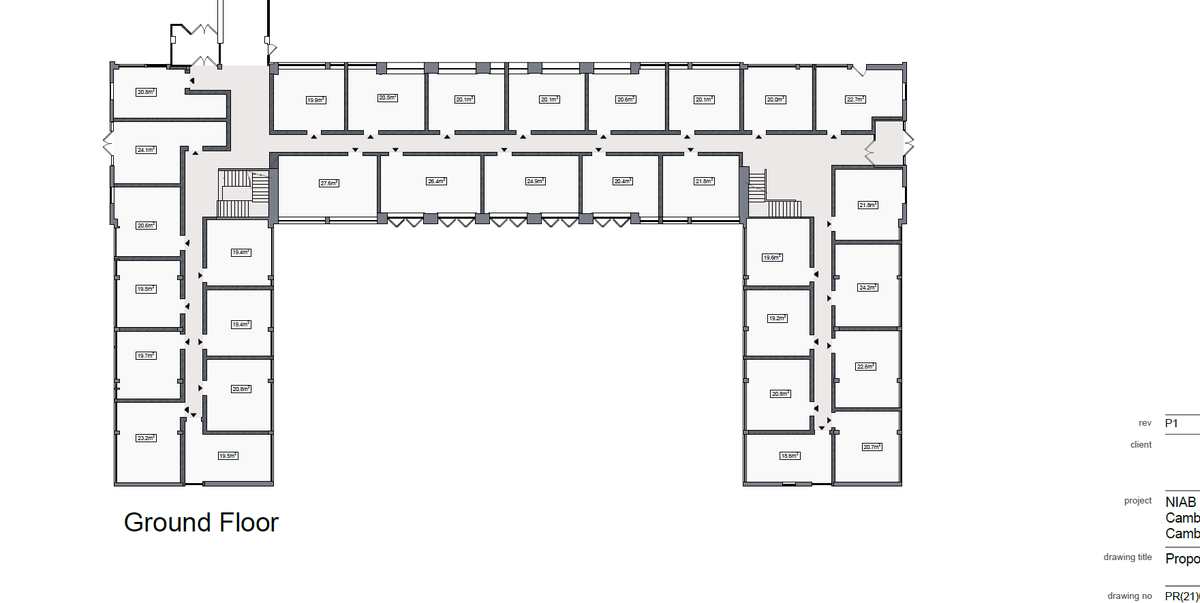 chrisromerlee's tweet photo. If nothing else surely the impact of lockdown will make the government look again at office to residential conversions like this? Smallest studio apt at 18.4sqm, average for development 22sqm. Approved Cambridge CC 10 days ago. #permitteddevelopment #mentalhealth https://t.co/yCiJ6hqkxi