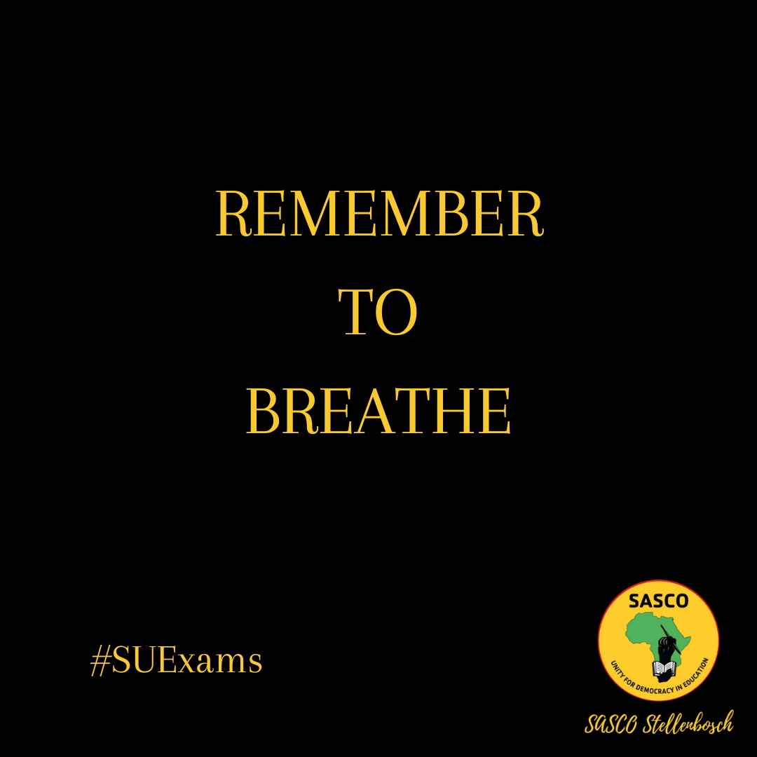 SASCO_Stellenbosch branch tweet media