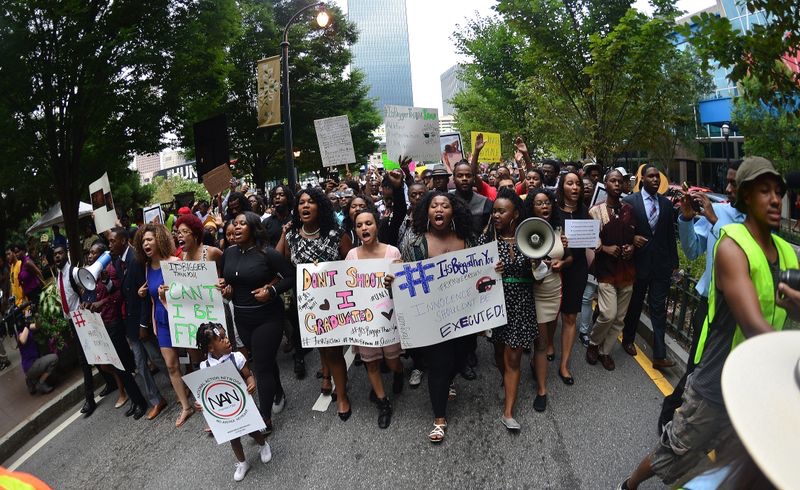 And STILL:  #ItsBiggerThanU /  #ItsBiggerThanYou! P.S. It’s amazing how many Black women are on the front lines in this (throwback) photo. It’s already in a museum in Atlanta, so I’m not outing anyone.But I’ve divested, so. Bail funds and writing are my *weapens* these days.