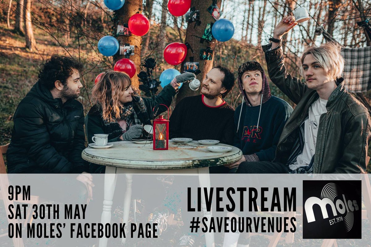 Join Maddie and George for a livestream on the @MolesBath Facebook page. Tonight at 9pm. Donate what you can and #SaveOurVenues! 📸 @TomDoddPhoto