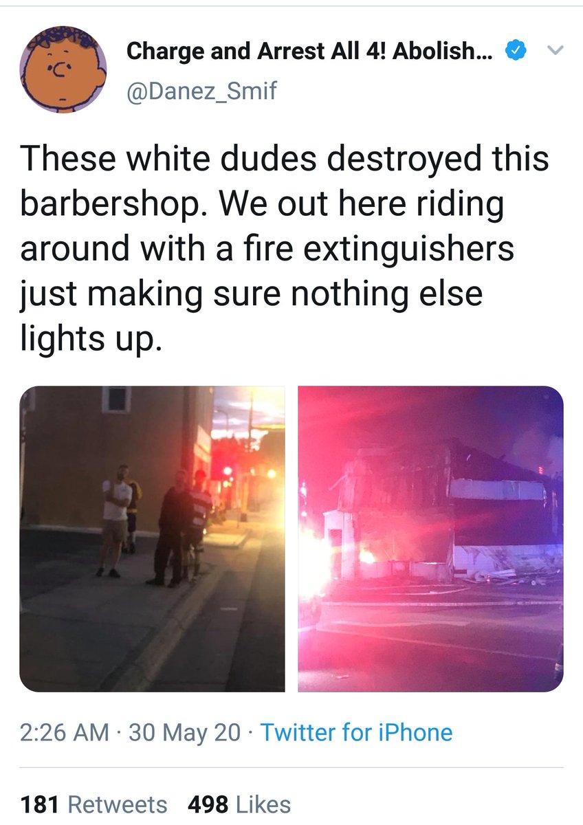 Who the fuck chooses to destroy a Barbershop during a protest for a murdered Black man?!?