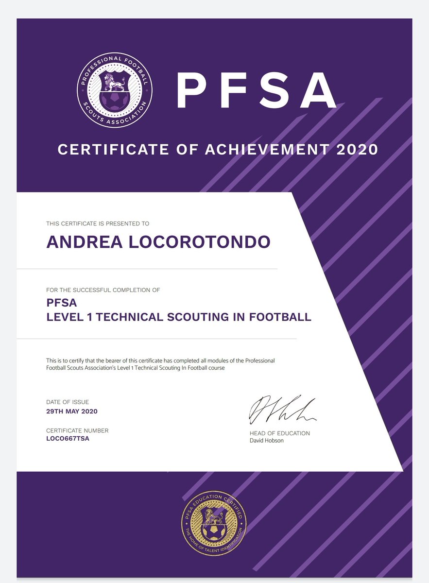 AndreaLoco's tweet image. Another brick in the wall
#pfsa #professionalfootballscout #technicalscouting #scouting #osservatore #scout #football