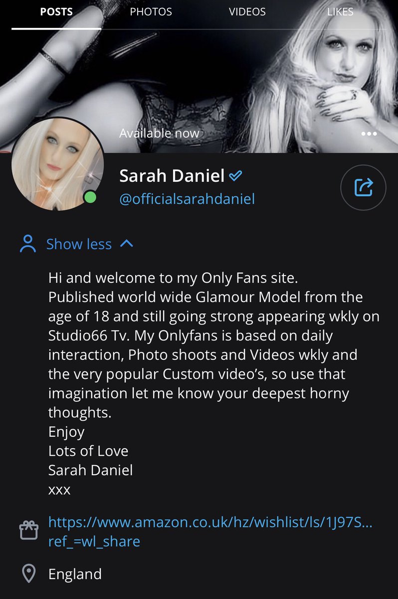 Sarah daniel model