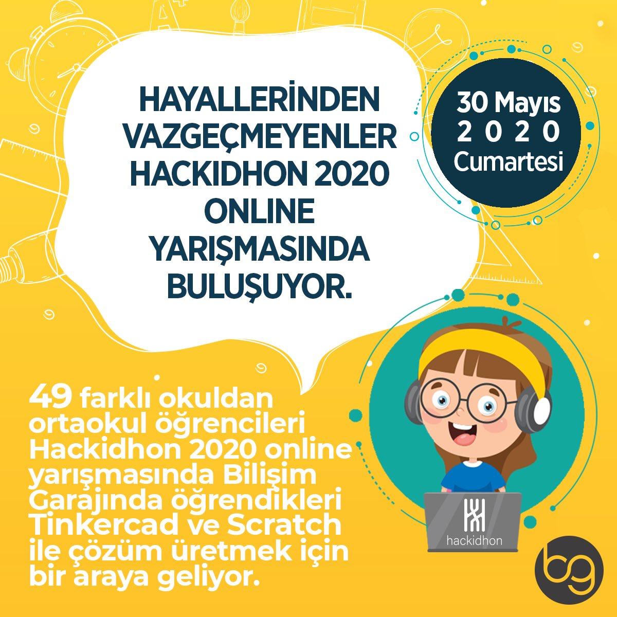 ENKAadp's tweet photo. Bilişim Garajı’nın düzenlediği HACKIDHON 2020 online yarışmasında okulumuz adına Mert Takcı,Yiğit Başer ve Yusuf Kerem Gelleci yarışıyor. Problem çözme,yaratıcı ve eleştirel düşünme becerilerini kullanma imkanı bulan öğrencilerimiz çözüm geliştiriyor.#Hackidhon2020 @bilisimgaraji https://t.co/XC9MGY7GIK
