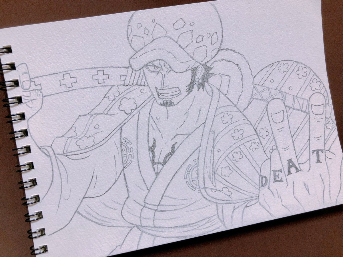 Yuria 久々のイラスト Trafalgar Law ワノ国ver ワノ国編のローとてもかっこよい Onepiece ワンピース トラファルガーロー イラスト
