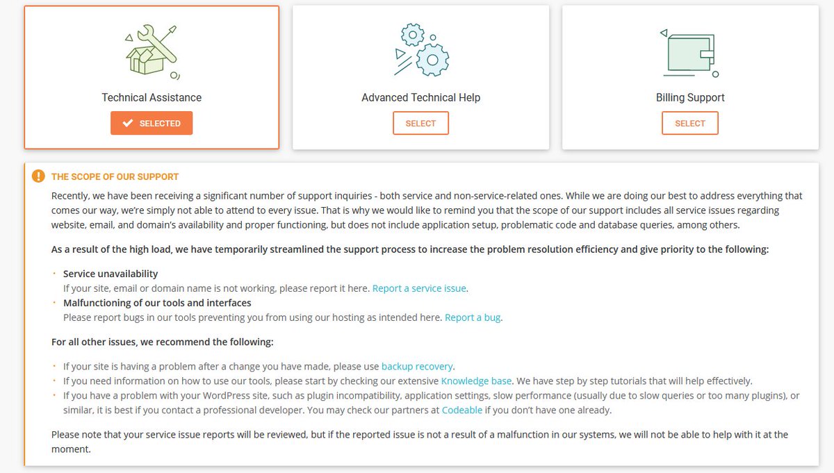 shivasubbaseo's tweet photo. @SiteGround Is this what you your customer support?
One of my website got down &amp; tried to reach out and what I got us this silly options. 
#stopusingsiteground #nositeground #stopsiteground https://t.co/xdB5ZdKcd9
