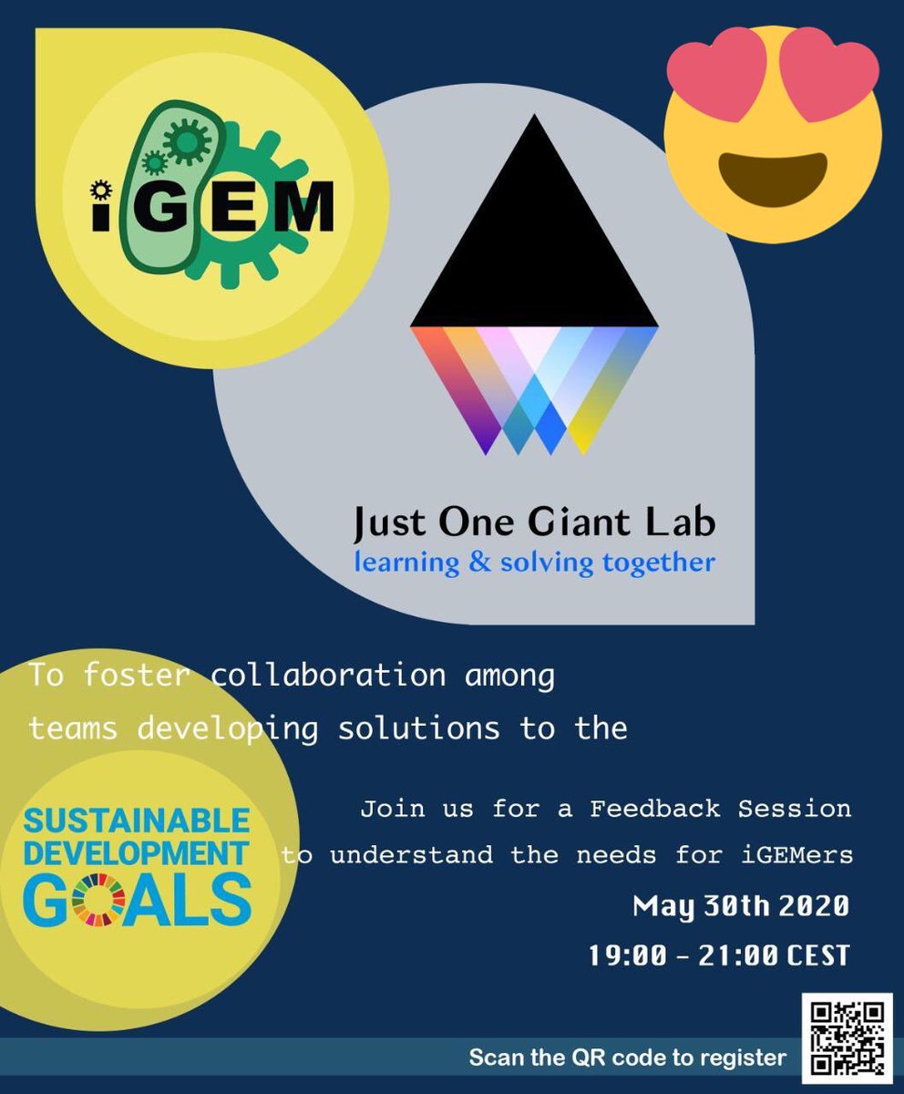 JOGL (@justonegiantlab) on Twitter photo So excited to announce that we’re partnering with the <a href="/iGEM/">iGEM Headquarters</a> foundation to foster the collective development of open biotech to advance the sustainable development goals! 🙌🧬❤️
iGEM is one of the most advanced #openscience communities. This is a significant milestone for JOGL🔥 So excited to announce that we’re partnering with the <a href="/iGEM/">iGEM Headquarters</a> foundation to foster the collective development of open biotech to advance the sustainable development goals! 🙌🧬❤️
iGEM is one of the most advanced #openscience communities. This is a significant milestone for JOGL🔥