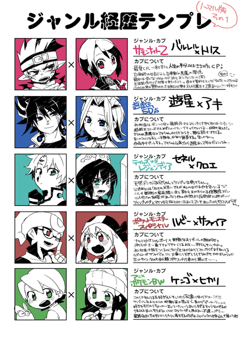 どちゃくそ細かいけど、すっごく楽しそうなテンプレがあったので