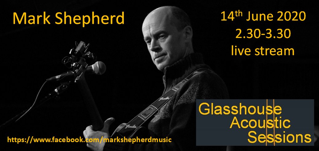 We're sorry to announce the cancellation of the <a href="/GlasshouseAcous/">GlasshouseAcoustic</a> Session on 14 June featuring Mark Shepherd, Meg McPartlin and Clarksdale Contract. However, we're delighted that Mark will be doing a live stream on 14th from 2.30 to 3.30pm. Details at facebook.com/events/2615858…