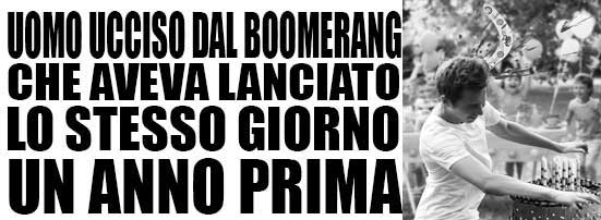 TrascBot's tweet photo. UOMO UCCISO DAL BOOMERANG LANCIATO LO STESSO GIORNO UN ANNO PRIMA. E' ACCADUTO A VINALBO

https://t.co/cDRDzl6rWR https://t.co/BUY16xF62y