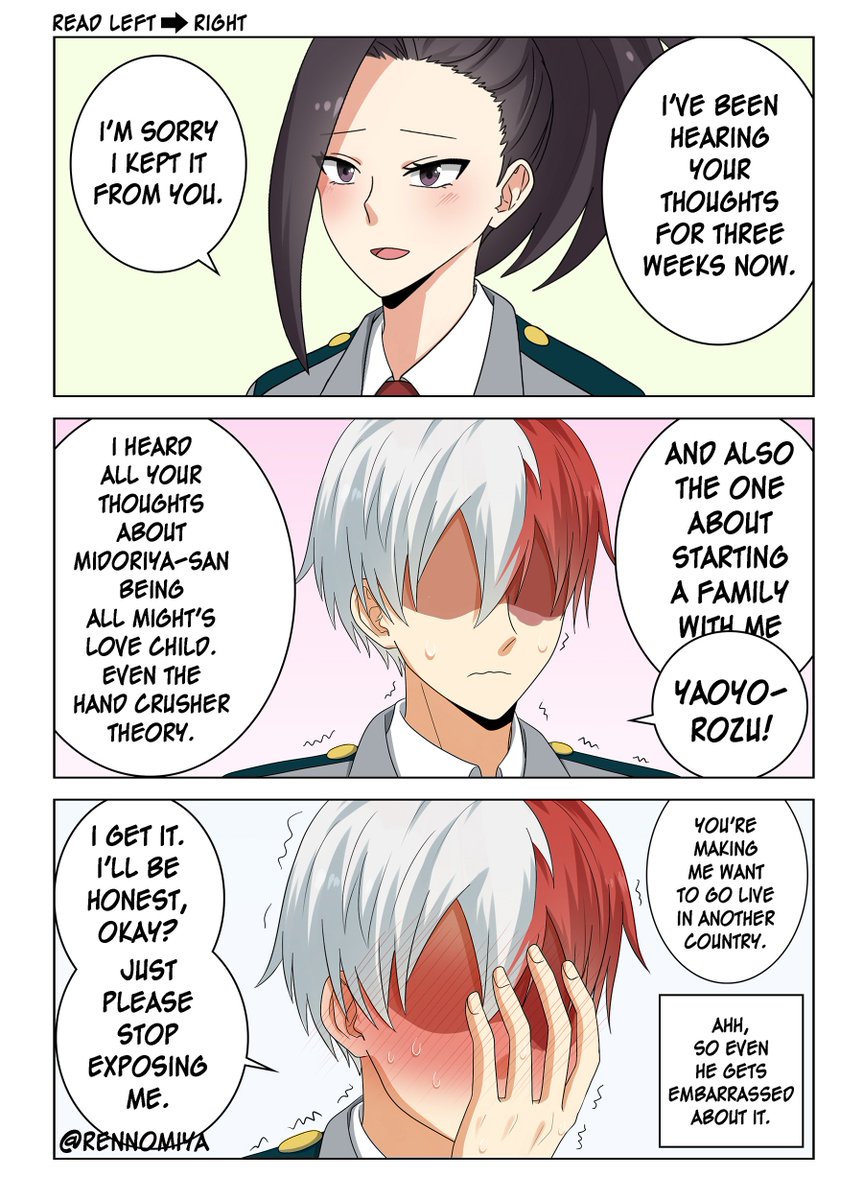 【Last Part】Sorry for the wait and thank you very much for reading and supporting this little series ^^

#todomomo #bnha #轟百 